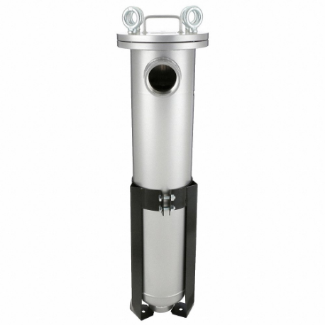 Bag Filter Housing, Aluminum, Bag Trade Size 2, 3 in, NPT, 22 Inch Overall Height