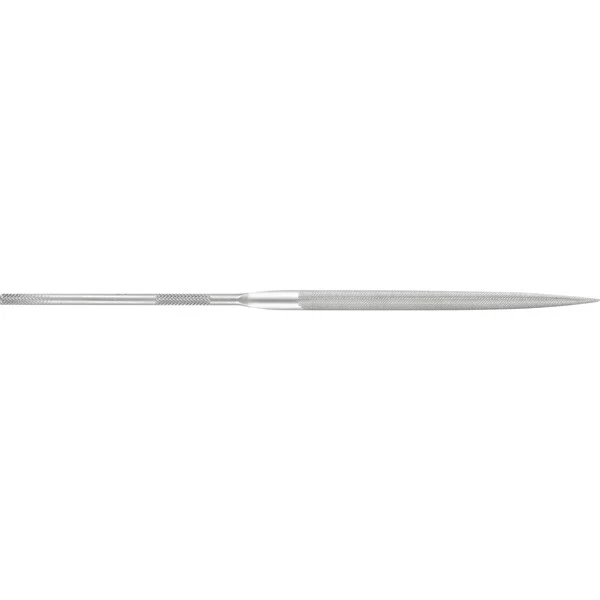 5-1/2 Inch Half Round Needle File, Knurled Handle, Cut 0