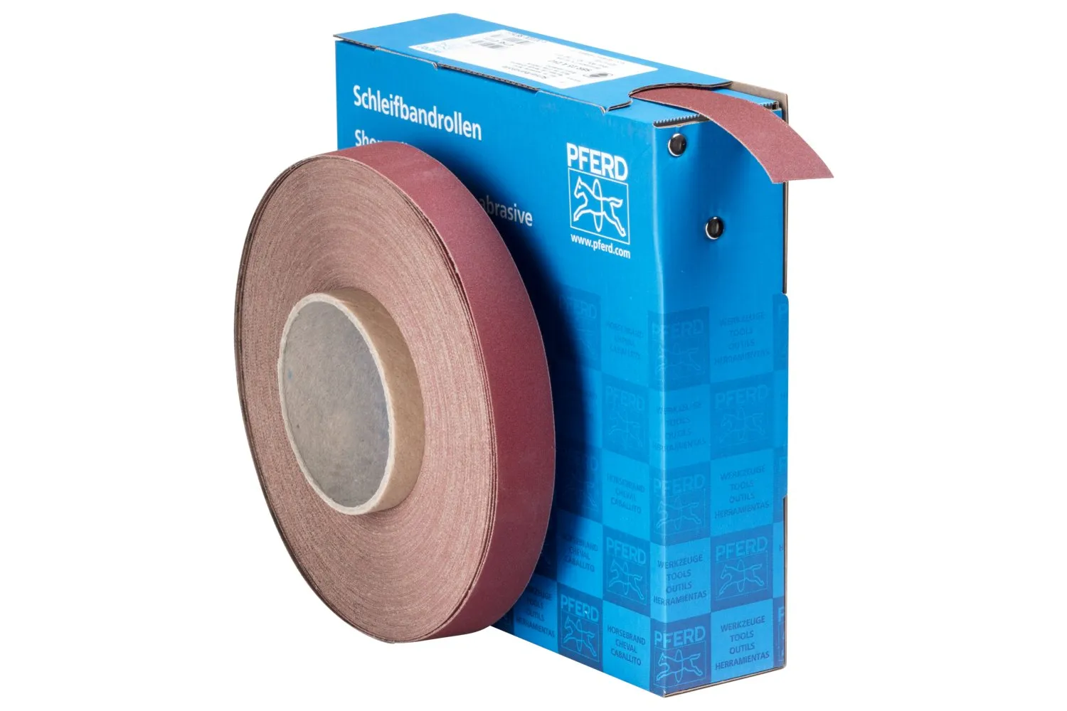 PFERD 47123 1 Inch Shop Roll, Resin/Resin Heavy Duty, 50 Yard Roll, Aluminum Oxide, 240 Grit | CY6VMM