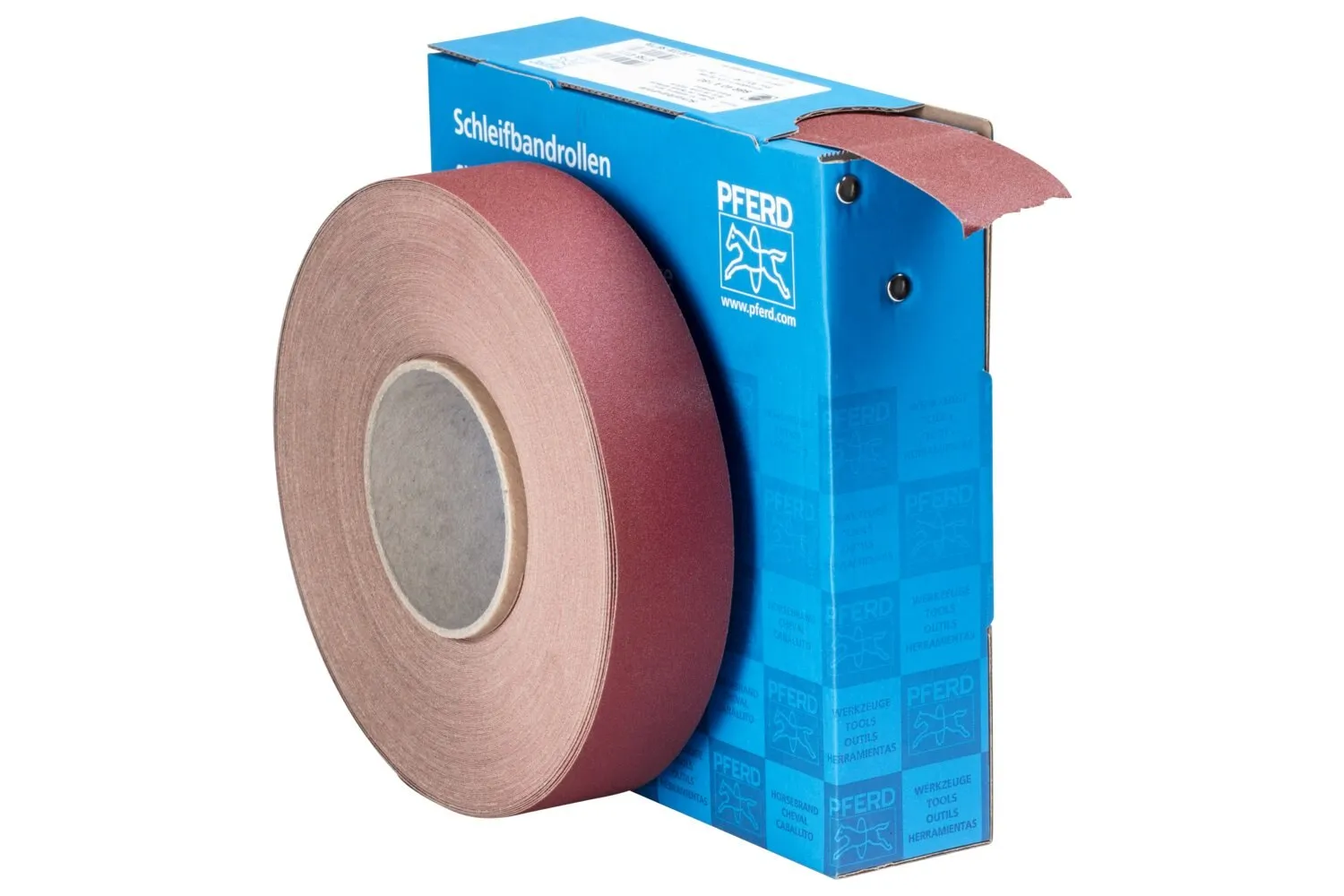 PFERD 47171 1-1/2 Inch Shop Roll, Resin/Resin Heavy Duty, 50 Yard Roll, Aluminum Oxide, 180 Grit | CY6UZF