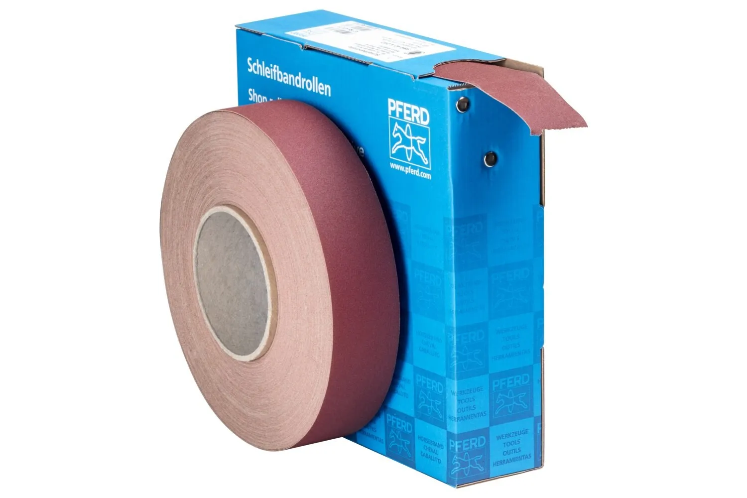 PFERD 47173 1-1/2 Inch Shop Roll, Resin/Resin Heavy Duty, 50 Yard Roll, Aluminum Oxide, 240 Grit | CY6WFT