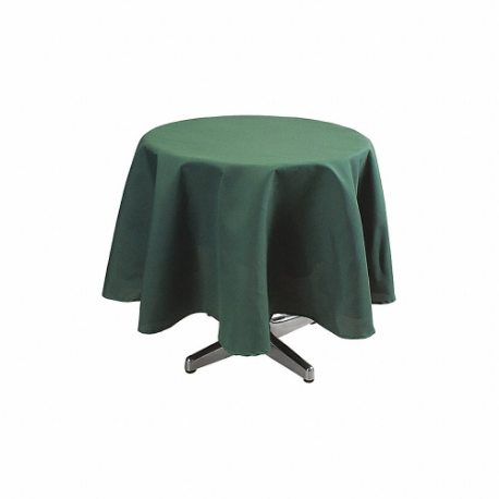 Khăn trải bàn, hình tròn, màu xanh rừng, đường kính 72 inch