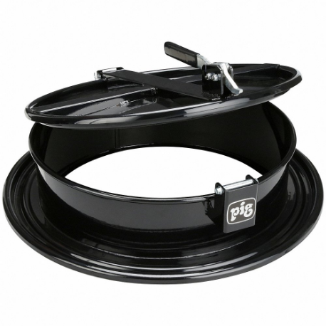 Drum Funnel, Latching/Lockable, Black/Black, No Flame Arrester, 23 3/4 Inch X 6 3/4 In