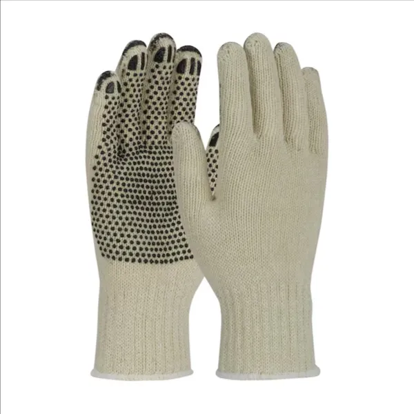 Guante de protección para manos sin costuras recubierto, S, blanco, docena