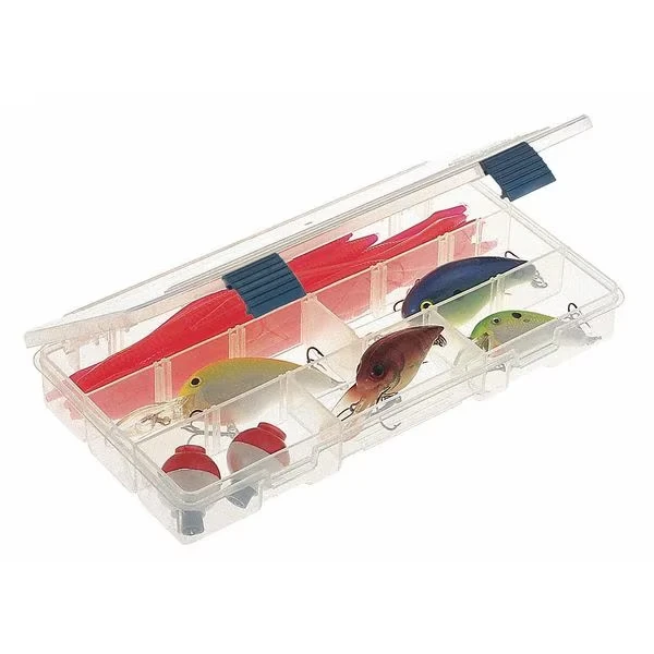 Compartment Box with 5 to 9 compartments, Plastic, 1 1/4 Inch H x 5 Inch W