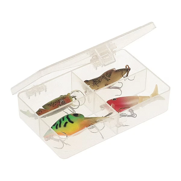 Compartment Box with 4 compartments, Plastic, 1 Inch H x 2.88 Inch W
