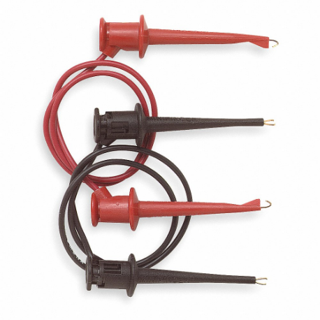 Juego de cables de conexión, 24 pulgadas de largo, negro/rojo