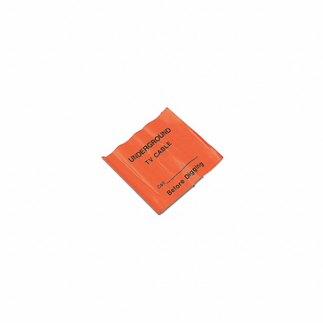 Marking Flag, 4 x 5 Inch Flag Size, 21 Inch Staff Ht, Orange, Cable TV, No Image