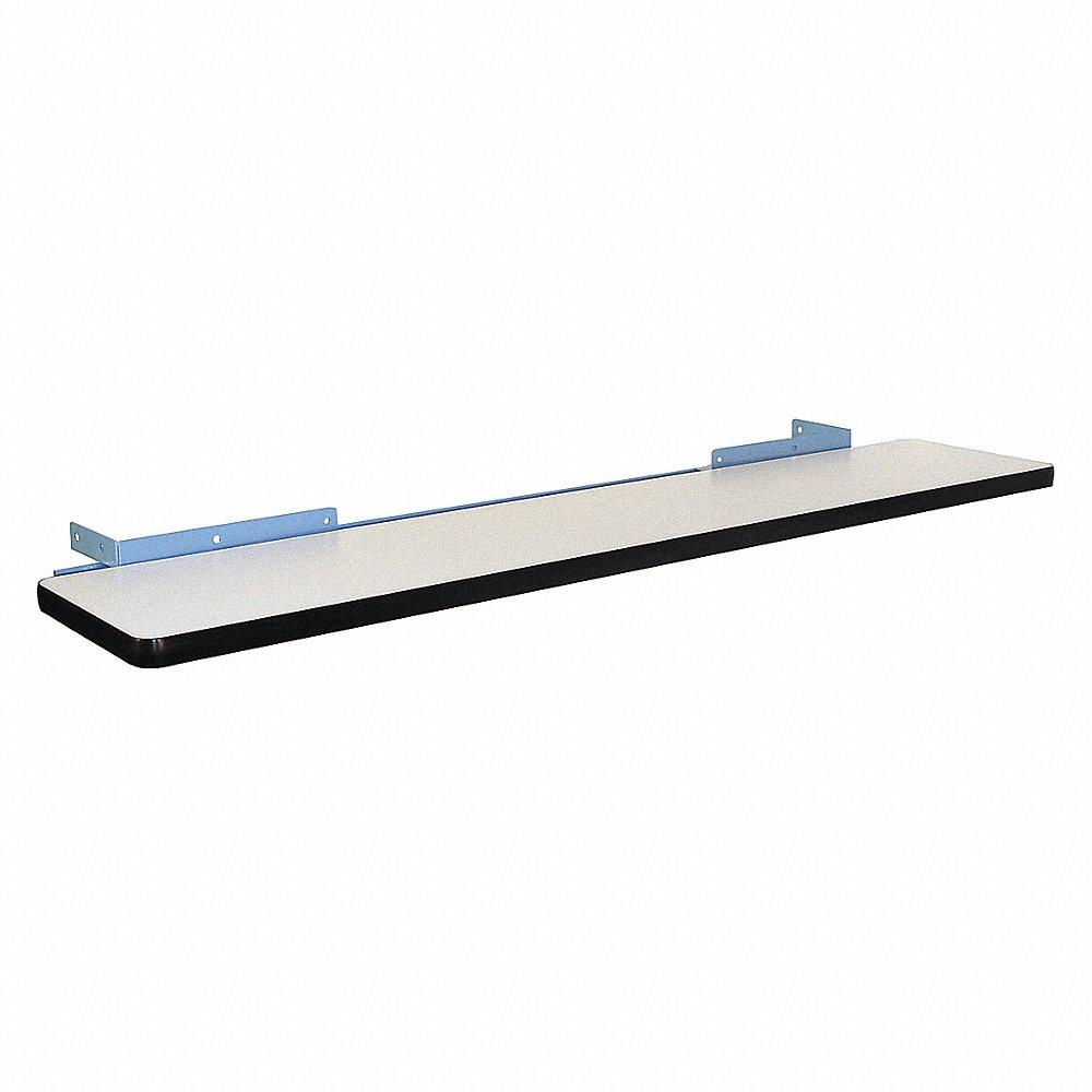 Cantilever Shelf, 18 Inch x 60 Inch, Plastic, Blue