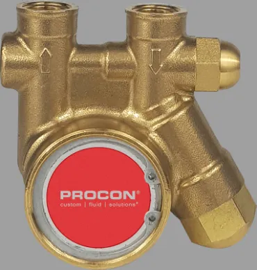 Rotary Vane Pump, Brass, 100 GPH, EPDM/Nitrile, External Adjust