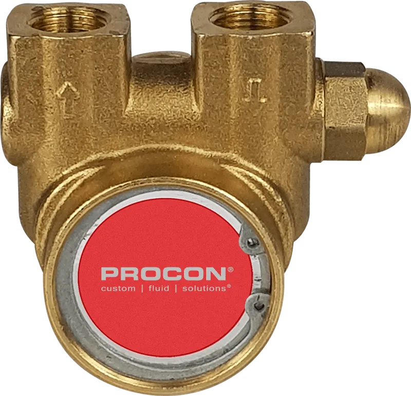 Rotary Vane Pump, Brass, 100 GPH, EPDM, Standard-Non External Adjust