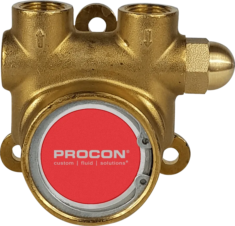 Rotary Vane Pump, Brass, 140 GPH, EPDM/Nitrile, Standard-Non External Adjust