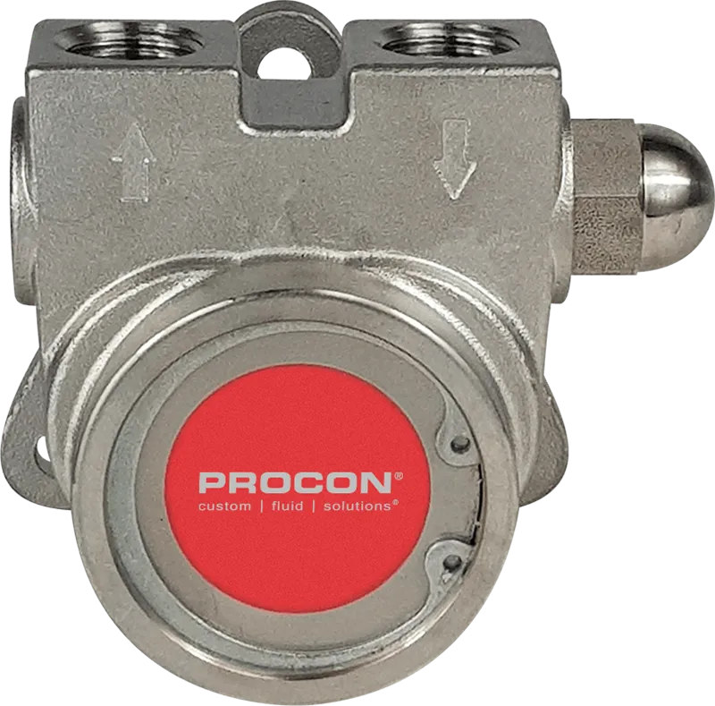 Rotary Vane Pump, Stainless Steel, 50 GPH, Fluorocarbon, Standard-Non External Adjust