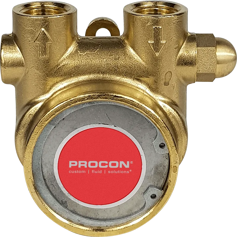 Rotary Vane Pump, Brass, 265 GPH, EPDM/Nitrile, Standard-Non External Adjust
