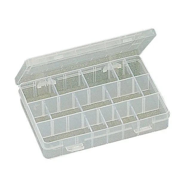 Plastic Box w/dividers 8 x 5.25 x 1.5
