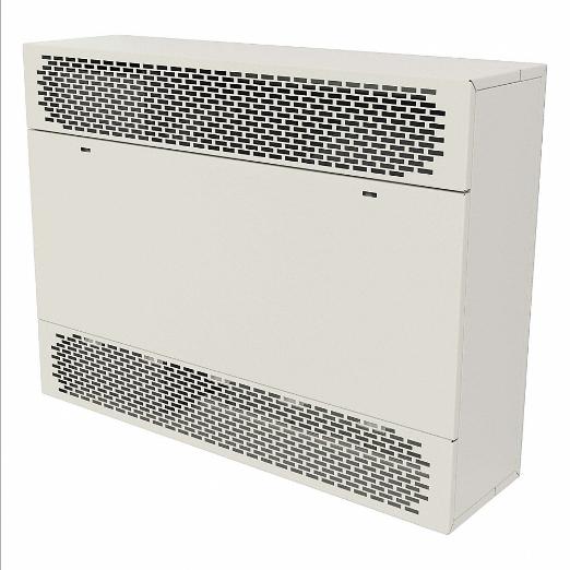 Cabinet Unit Heater with BMS, Fan Forced, 17,065 BtuH Heating Capacity, White