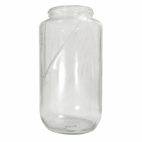 Jar, 32 oz Labware Capacity - English, Safety Coated Glass, Unlined, 12 PK