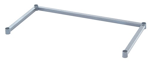 Marco lateral tubular, marco de 18 lados de 36 x 3 pulgadas, epoxi gris