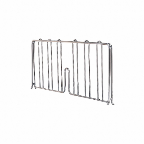 Shelf Divider, 36 x 1/32 x 8 Inch Size, Stainless Steel, Silver