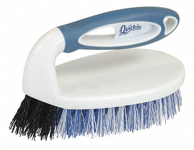 Scrub Brush, 7 1/2 Inch Length, Polypropylene Iron Style, Blue