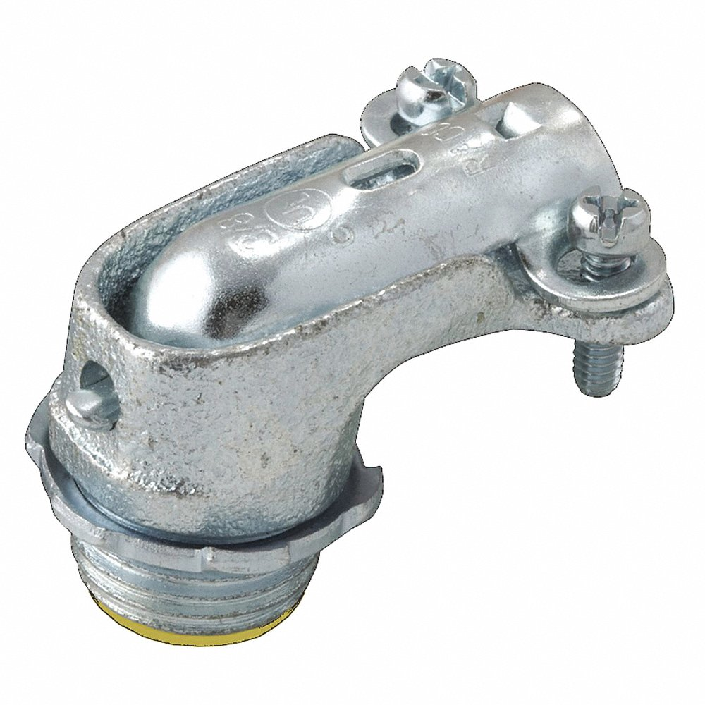 Conn Flx, Ac/Mc, 90 deg, Insul, 3-1/2 Inch Size, Iron