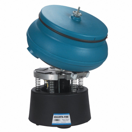 Vibratory Tumbler, With Drain and Tilting Plate, 0.35 cu ft Bowl Capacity