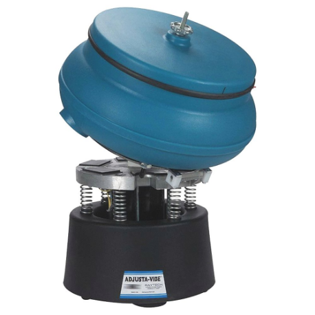Vibratory Tumbler, With Drain and Tilting Plate, 0.75 cu ft Bowl Capacity