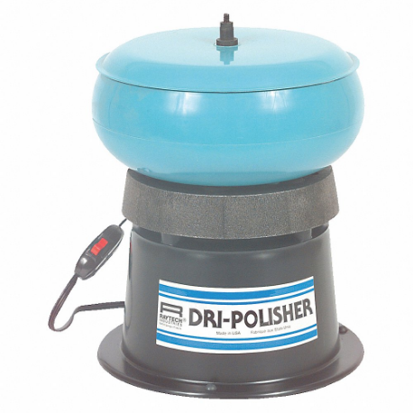 Vibratory Tumbler System, Polisher, 0.12 cu ft Container Capacity, 10 lb Wt Capacity