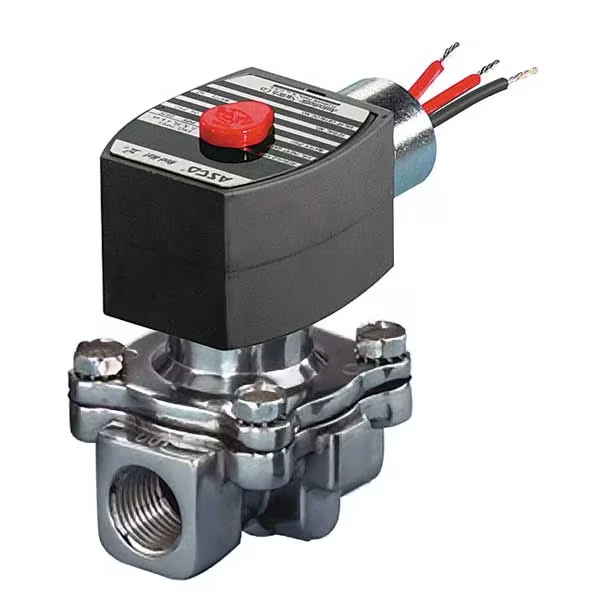 120V AC Aluminum Air and Fuel Gas Solenoid Valve, Normally Open, 3/4 Inch Pipe Size