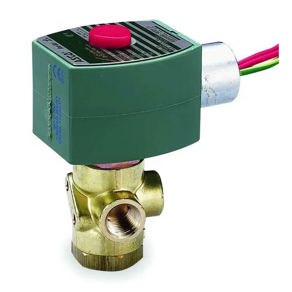 120V AC Brass Quick Exhaust Solenoid Valve, Universal, 1/4 Inch Pipe Size
