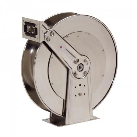 Air/Water Hose Reel, Stainless Steel, 100 Feet Length