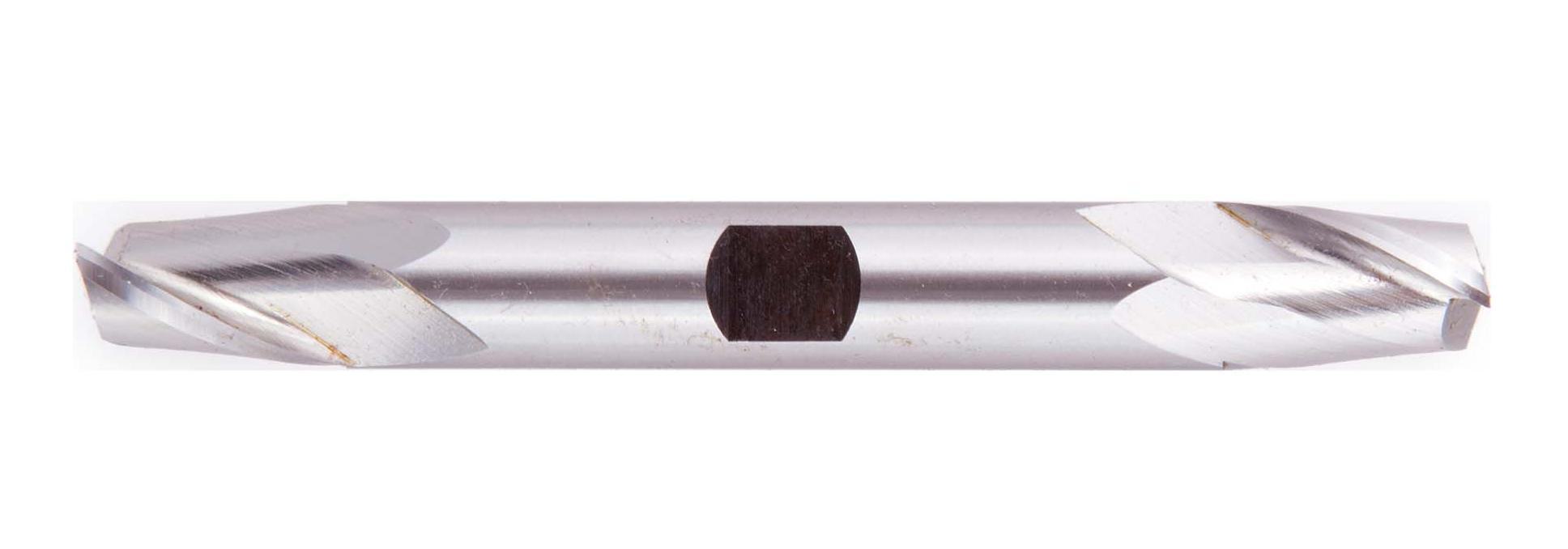 Alcrona コーティング付きエンドミル、ダブルエンド、直径 M4 インチ、長さ 3-1/4 インチ、2 枚刃