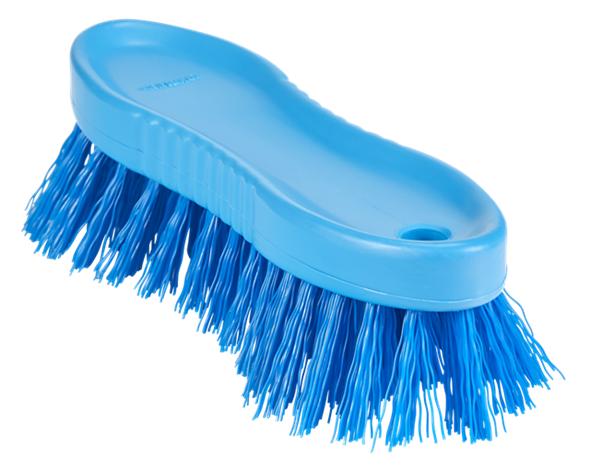 Scrubbing Brush, Stiff, 6.7 Inch Size, Blue