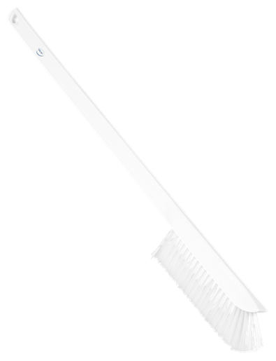 Ultra Slim Cleaning Brush with Long Handle, 23.62 Inch Medium, White