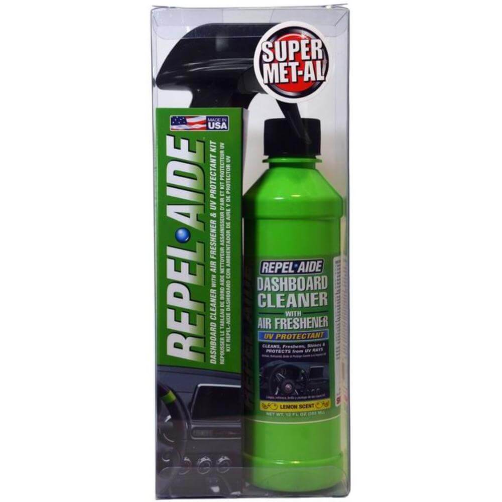Repel Aide Dashboard Cleaner พร้อม UV Protectant และ Fresh Scent Lemon 6PK