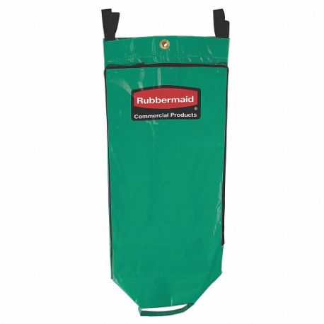 Replacement Bag, 34 Gal Bag Capacity, 33 Inch Height, 10 1/2 Inch Width, Green