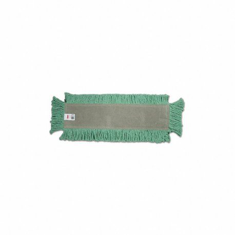 Disposable Dust Mop, Cotton, 24 Inch Width, 5 Inch Dp, Green