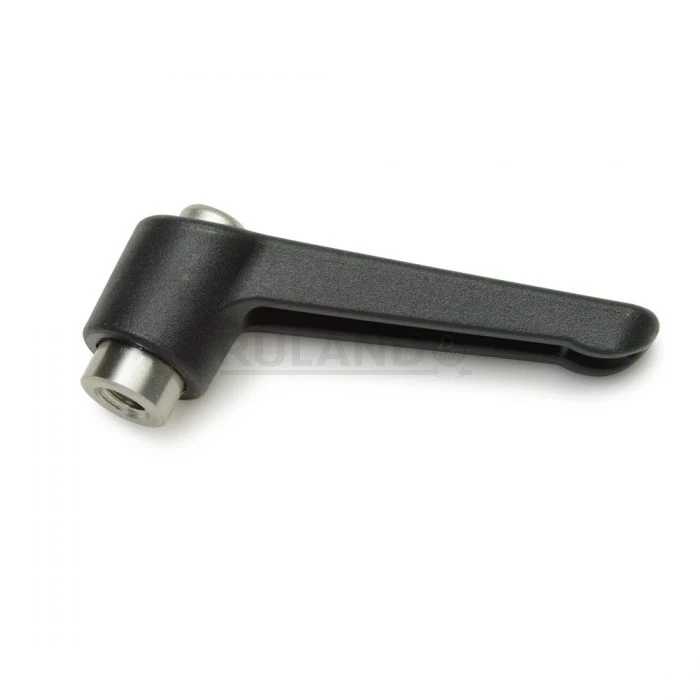 Adjustable Clamping Handle, With 92mm Handle, M12 Tapped Hole, 19mm Insert Diameter