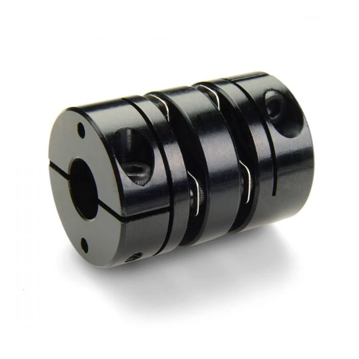 Clamp Double Disc Coupling, 45mm x 42mm Bore, 79.4mm O.D., 100.0mm Length