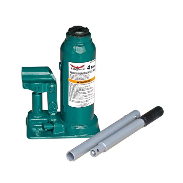 Welded Inline Bottle Jack, Steel, 4 Ton Capacity