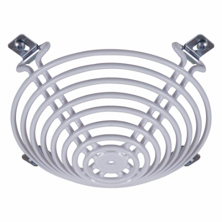 Wire Cage, Coated Steel Wire, Flush, Open, White, 2 1/2 Inch Dp