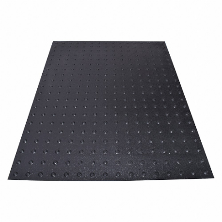 ADA Warning Pad, Asphalt/Concrete, Surface Applied, Flex Cement, Black, 4 ft Length