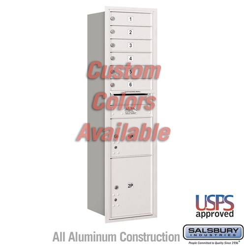 Standard Horizontal MailBox, 4C, 16.375 x 56.75 x 17 Inch Size