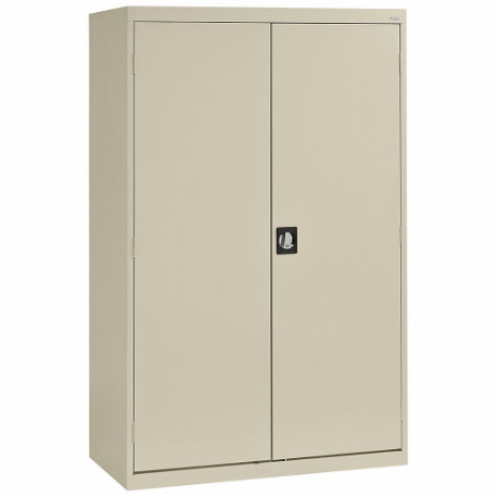 Storage Cabinet, 46 Inch x 24 Inch x 72 Inch, Recessed Pull Handle & Keyed