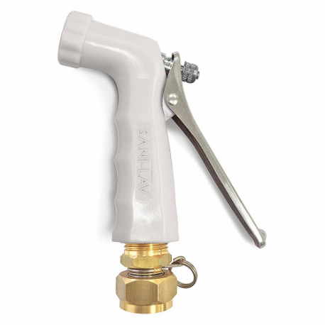 Spray Nozzle, 6.5 Gpm, White, 5 39/64 Inch Lg, 3/4 Inch Ght Female Inlet, Zinc