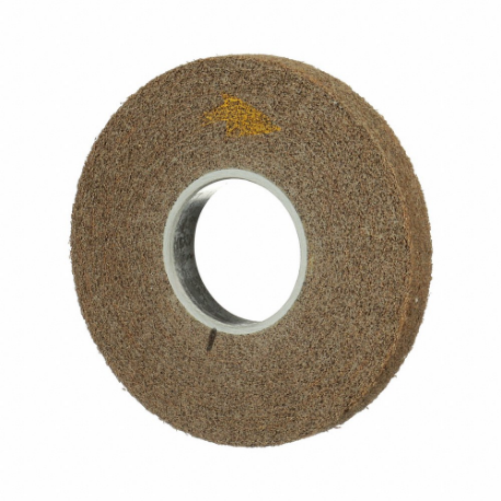 Convolute Wheel, 6 Inch Dia X 1/2 Inch W, 1 Inch Arbor, Aluminum Oxide, Medium, Hard