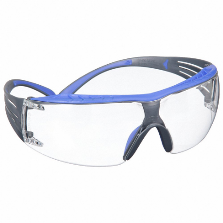Safety Glasses, Anti-Fog /Anti-Scratch, Brow Foam Lining, Wraparound Frame, Frameless