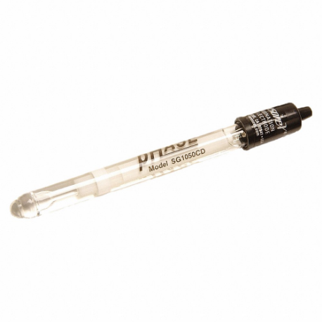 Ph Electrode, 0 - 14 Ph, 0 Deg To 100 Deg C, Glass, Bnc, Round, 12 mm Dia
