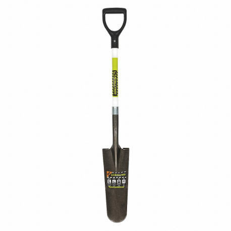 STRUCTRON Drain Spade, 29 Inch Handle Length, 5 1/2 Inch Blade Width, 14 Inch Blade Length