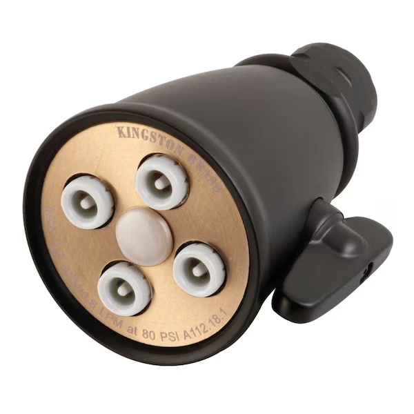 Shower Head, Matte Black, Wall Mount